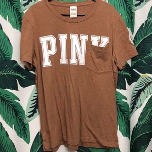 PINK Campus Tee Bronze Brown Fall VS